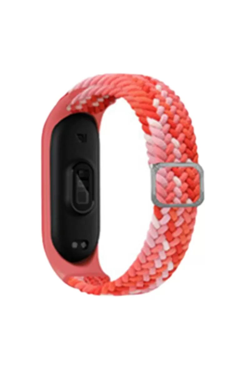 Xiaomi Mi Band 7 Uyumlu Star Kordon - Pembe-Kırmızı