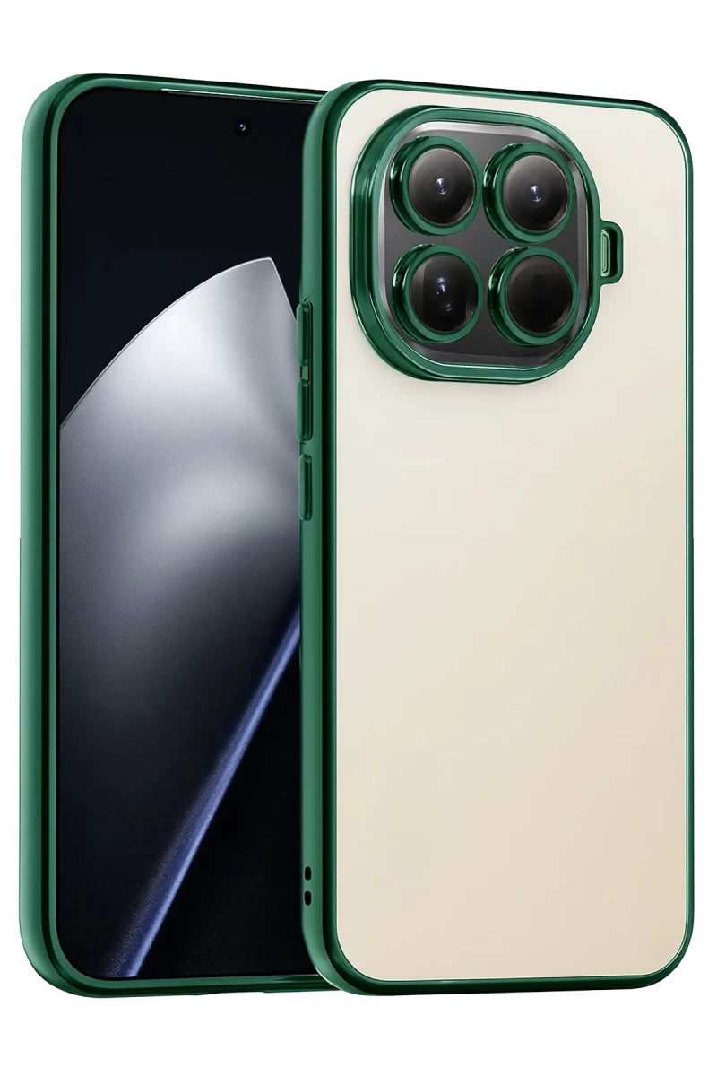 Xiaomi Mi 15T Pro Uyumlu Lensli Silikon - Yeşil