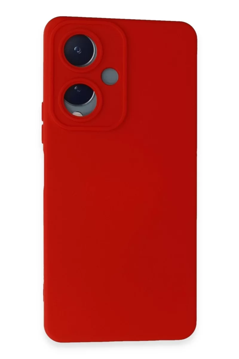 Vivo Y17S Uyumlu Kılıf Nano içi Kadife Silikon - Kırmızı