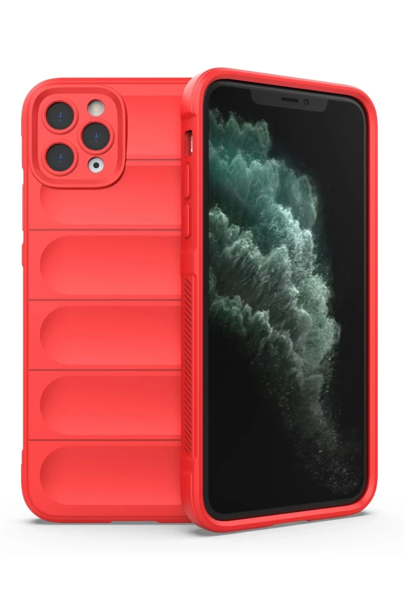 Apple iPhone 11 Pro Uyumlu Kılıf Optimum Silikon - Kırmızı