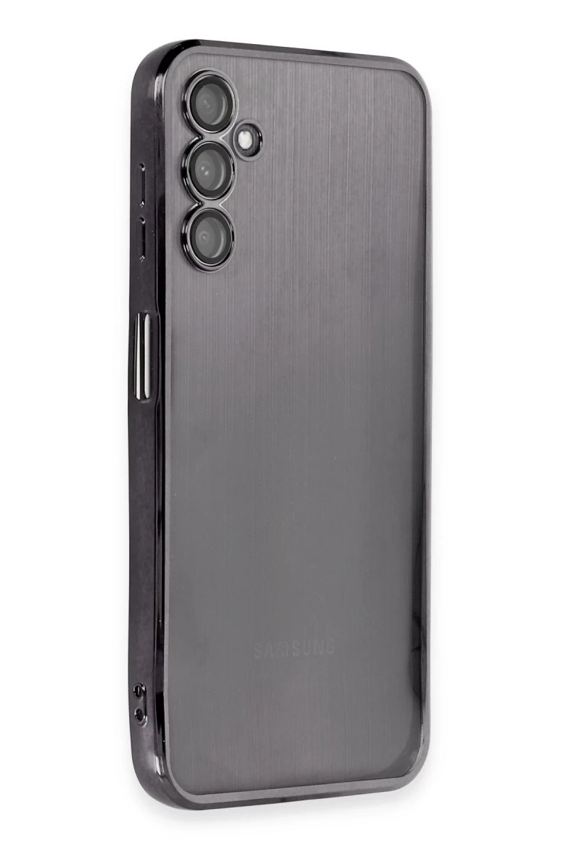 Samsung Galaxy A14 4G Uyumlu Kılıf Lensli Silikon - Siyah