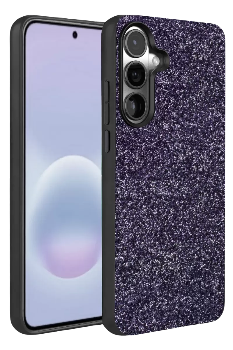 Galaxy A57 5G Bright Simli Kapak - Derin Mor