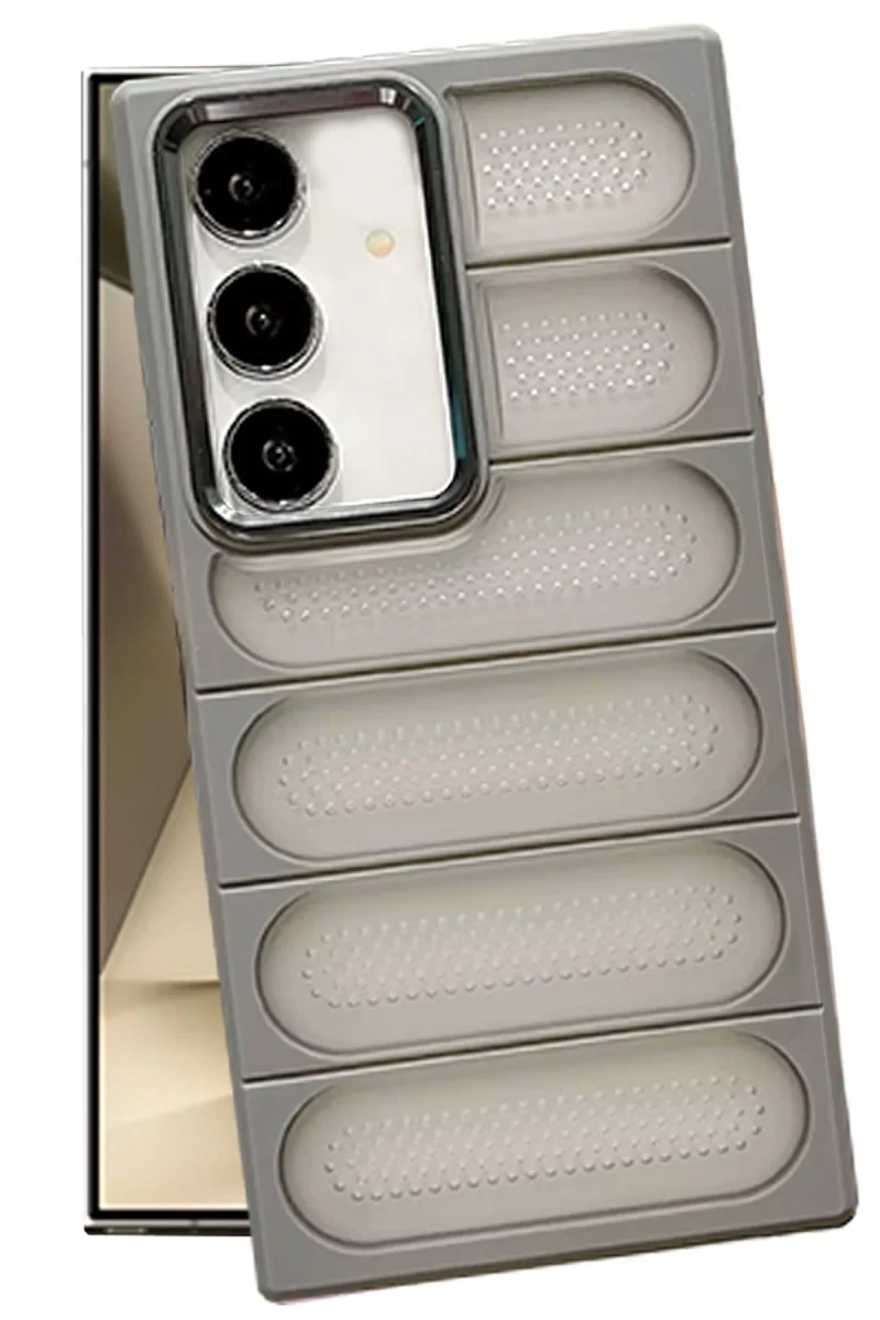 Samsung Galaxy S24 Uyumlu Kılıf Airmax Silikon Kapak - Titan Gri