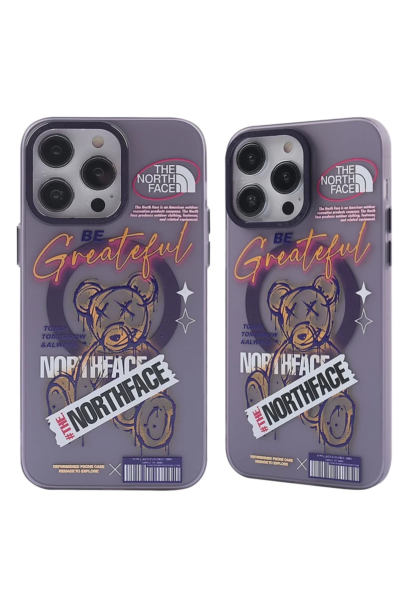 Apple iPhone 14 Pro Uyumlu Kılıf Apollo Magneticsafe Desenli Kapak - Apollo Mor - 2