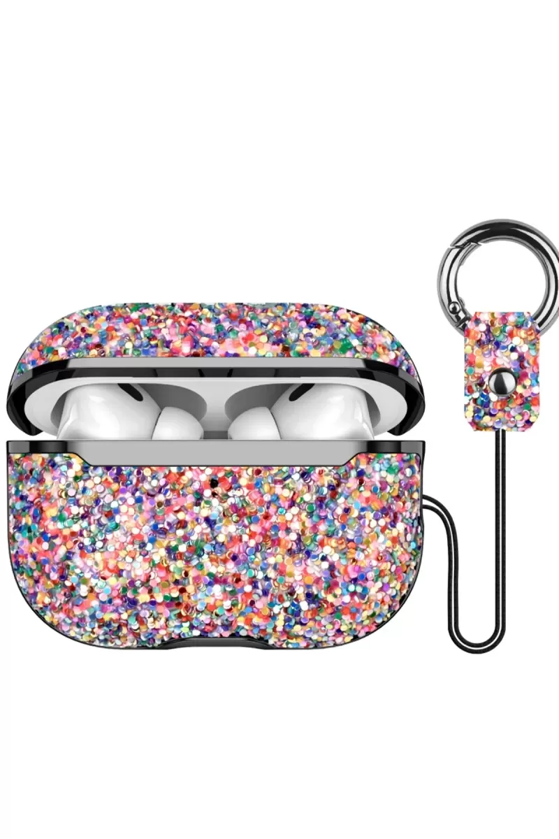 Onegif Apple Airpods 2 (2.nesil) Bright Simli Airpods Kapak - Gold