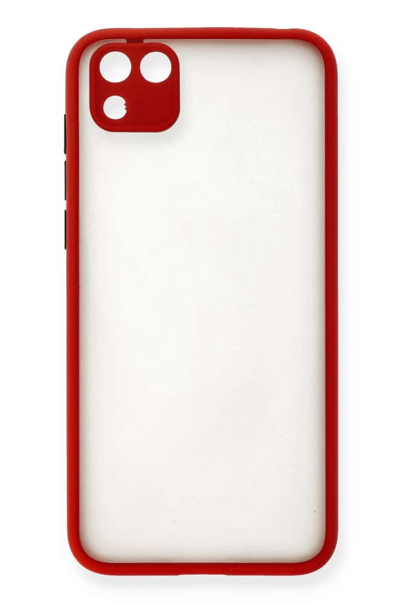 Huawei Y5P Uyumlu Kılıf Montreal Silikon Kapak - Kırmızı