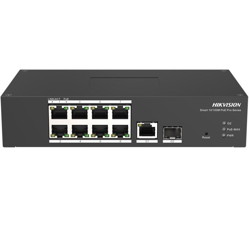 HIKVISION DS-3T1310P-SI/HS 8 PORT 10/100+1 PORT RJ45/1 PORT SFP UPLINK YÖNETİLEBİLİR 120W POE ENDÜSTRİYEL SWITCH