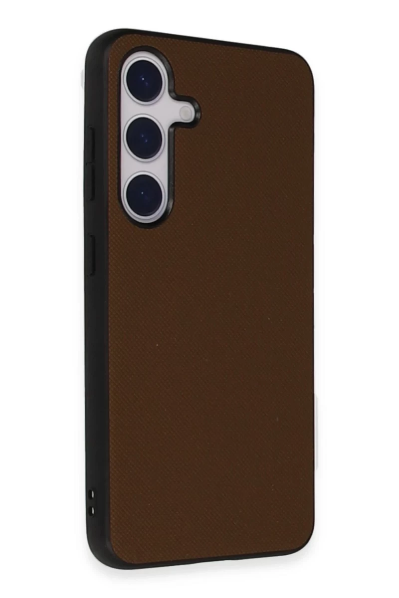Samsung Galaxy S24 Uyumlu Kılıf Taft Kapak - Kahverengi
