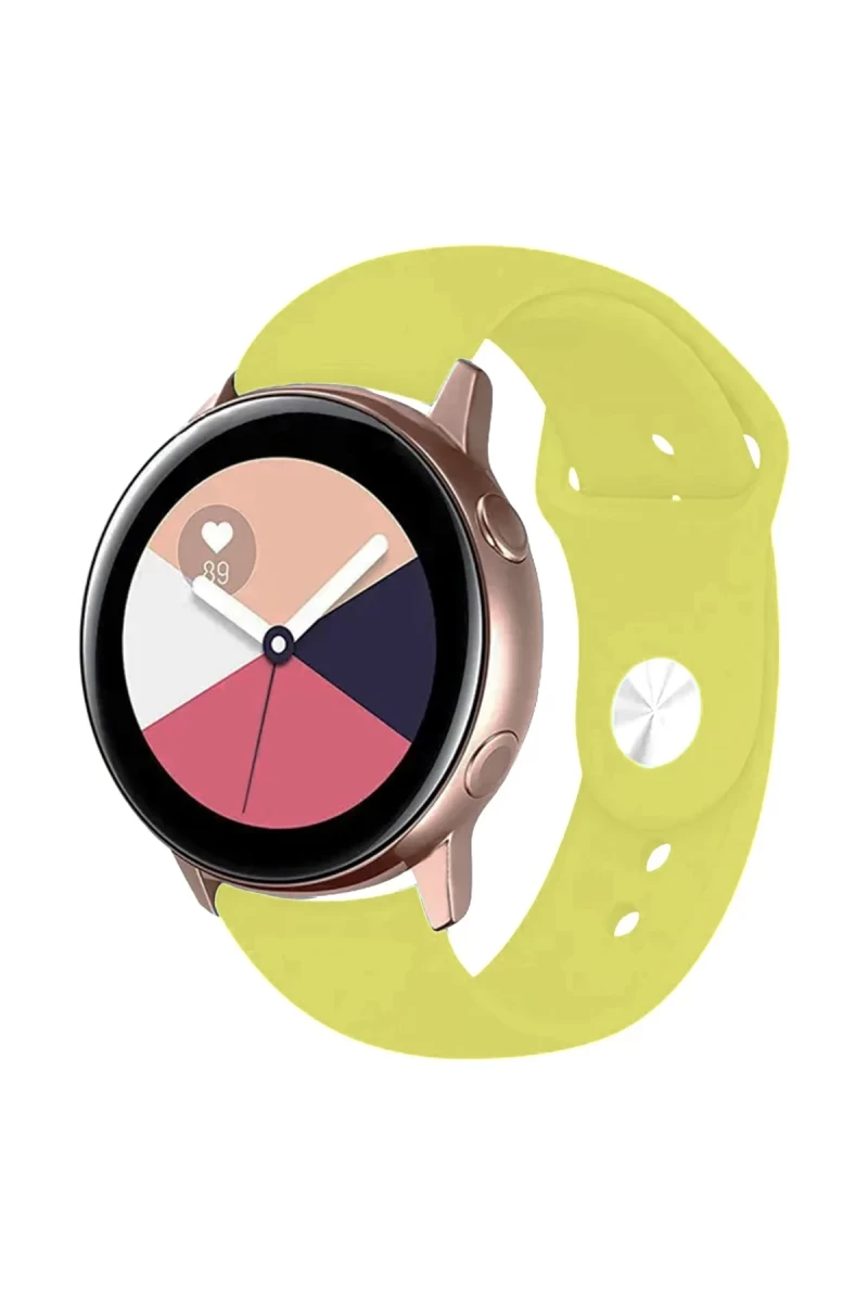 Watch 20mm Uyumlu Klasik Kordon - Sarı