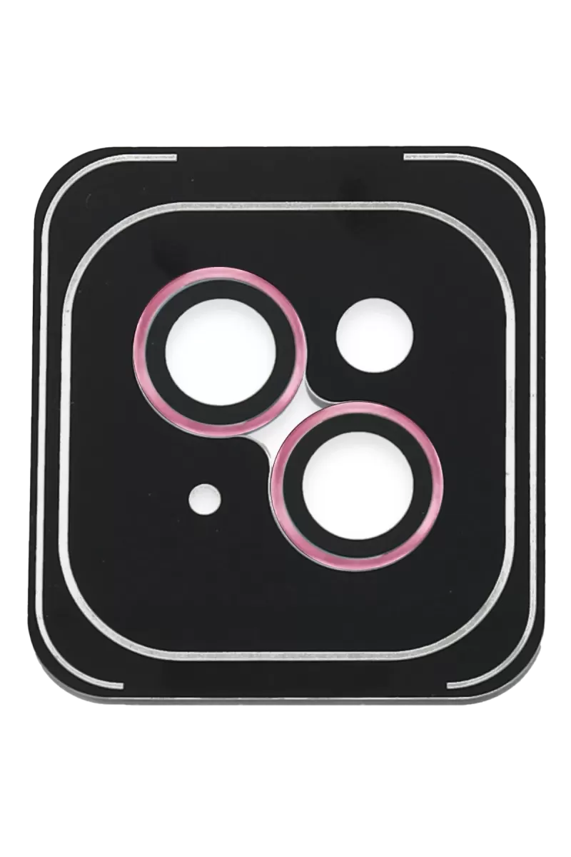 Joko Apple iPhone 14 Uyumlu PVD Metal Kamera Lens - Pembe
