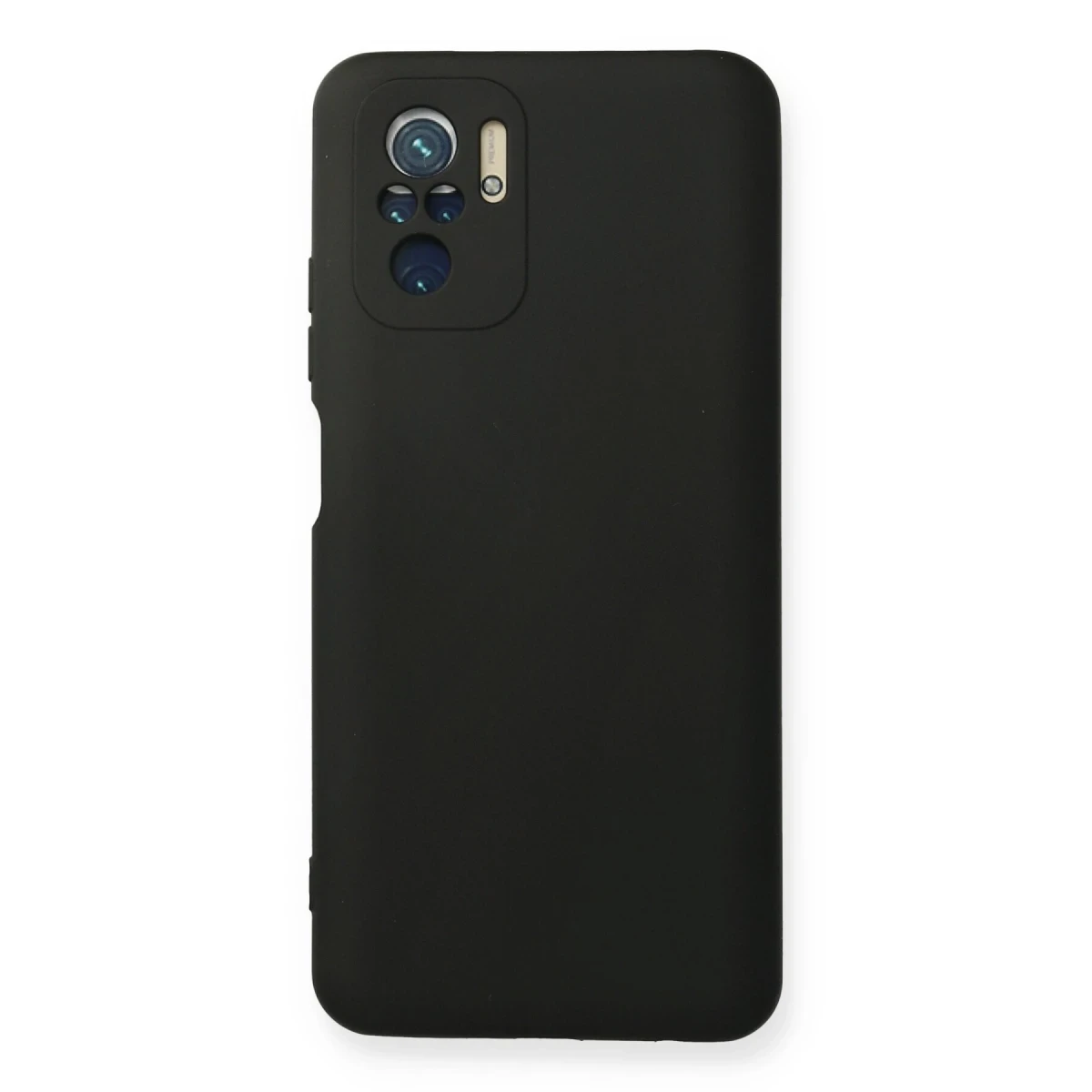 Xiaomi Redmi Note 10 Kılıf Nano içi Kadife Silikon - Siyah