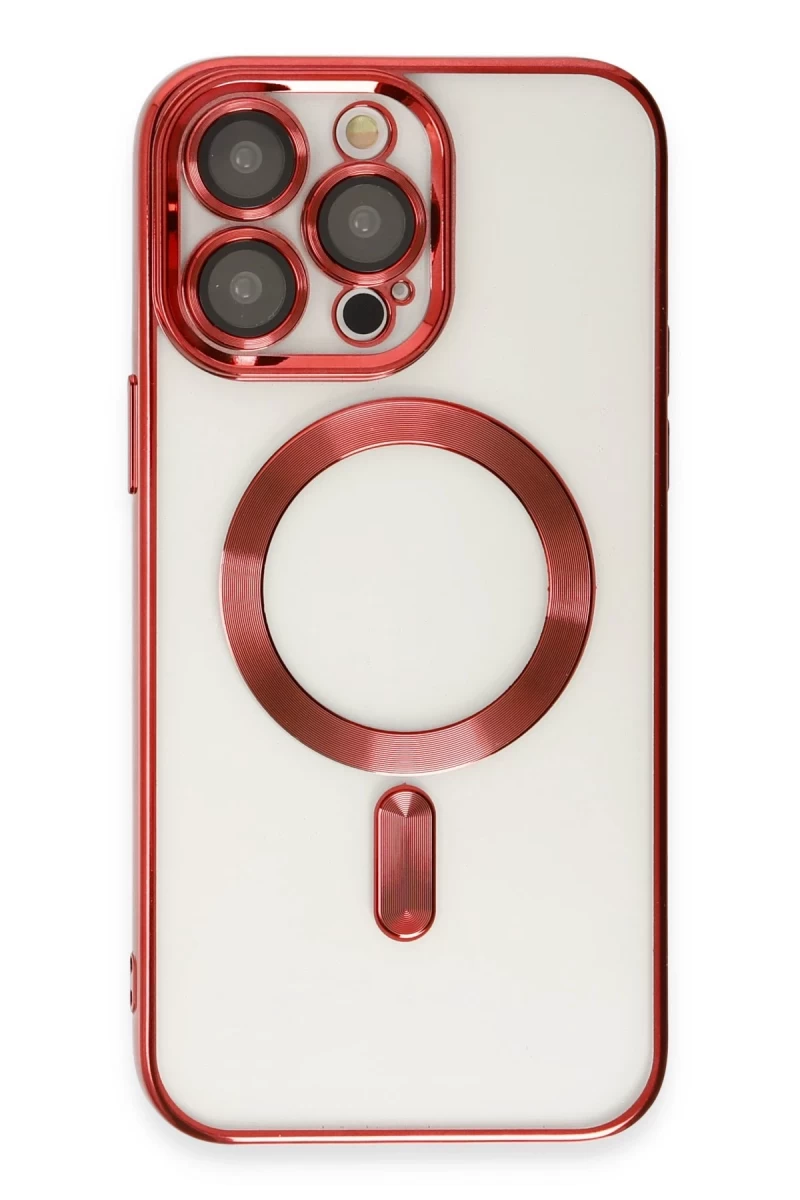 Apple iPhone 15 Pro Uyumlu Kılıf Kross Magneticsafe Kapak - Kırmızı