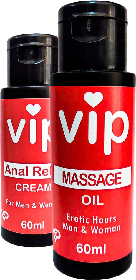 Vıp Naturel Erotikmasaj Yağı 60 ml ve 60 ml Anaıreıax Krem