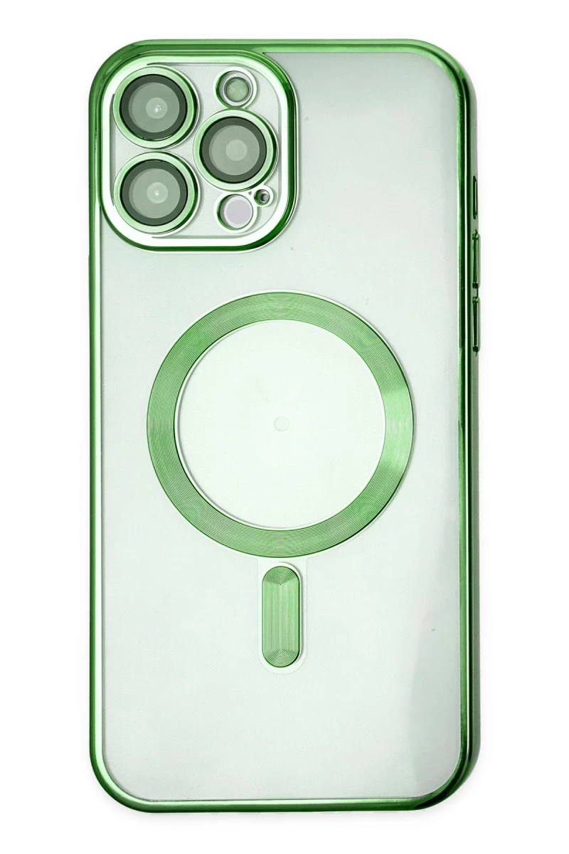 Apple iPhone 14 Pro Uyumlu Kılıf Kross Magneticsafe Kapak - Koyu Yeşil