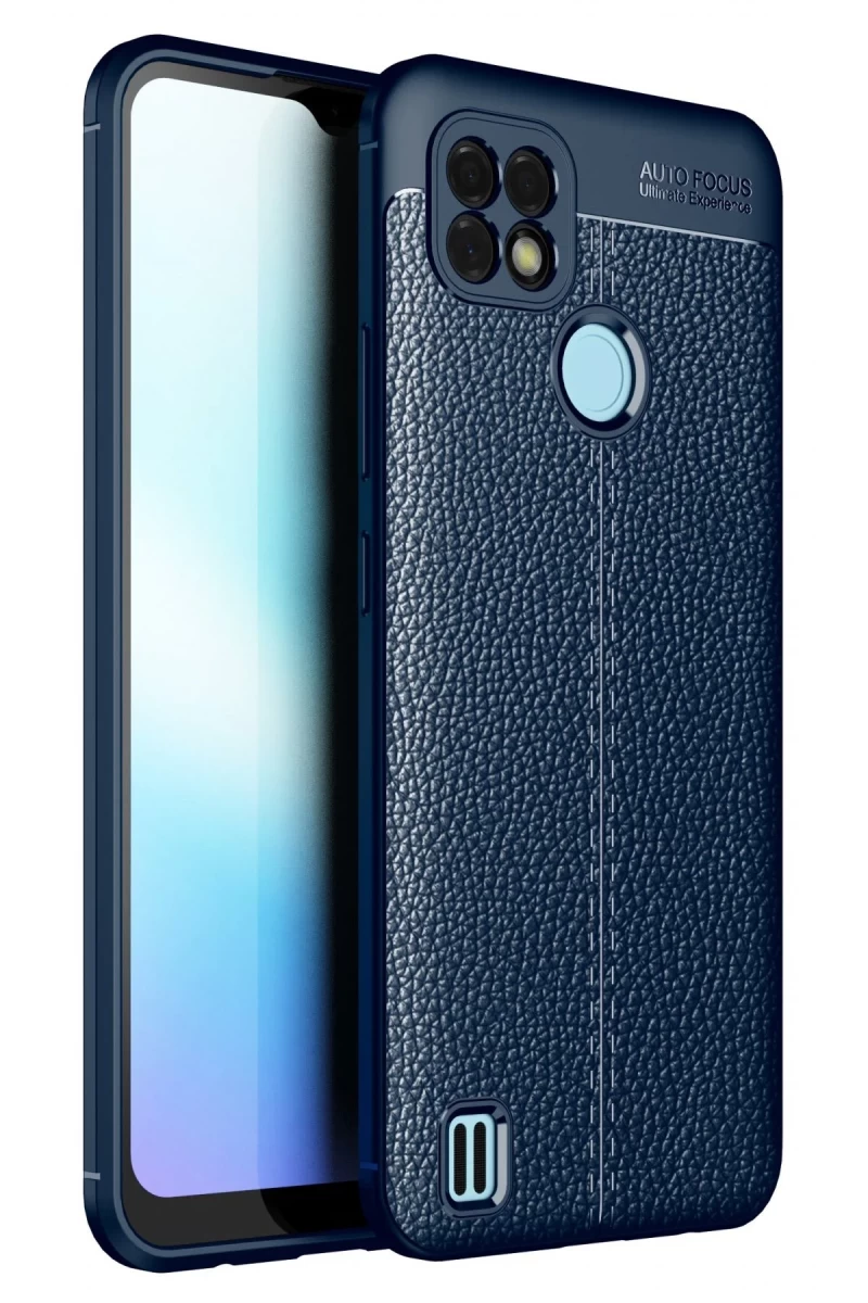 Realme C25 Uyumlu Kılıf Auto Focus Kapak - Lacivert