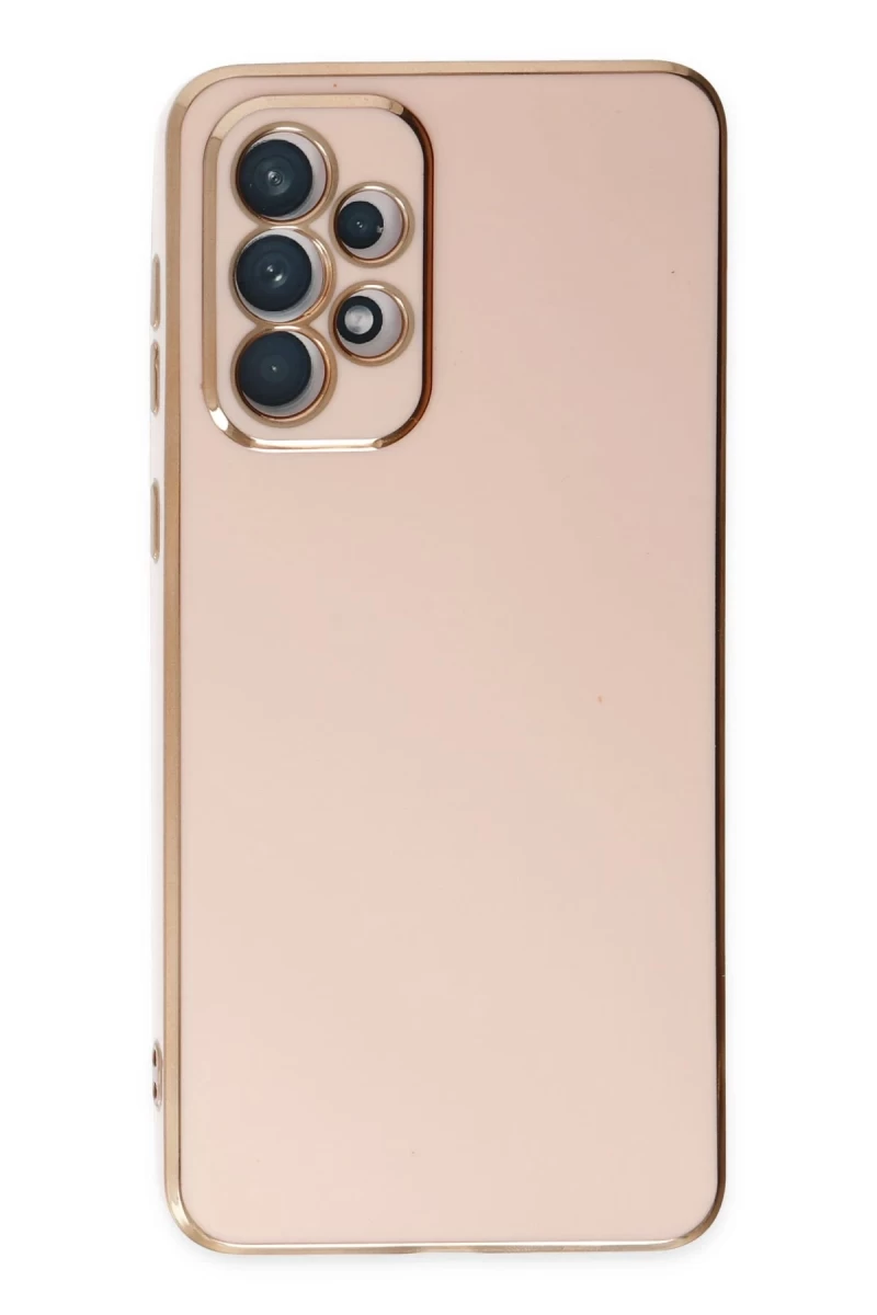 Samsung Galaxy A73 5G Uyumlu Kılıf Volet Silikon - Pembe