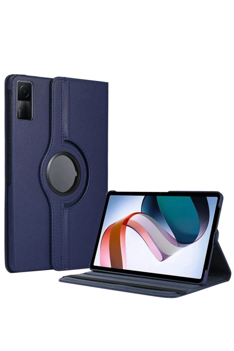 Xiaomi Redmi Pad SE 4G Uyumlu Kılıf 360 Tablet Deri Kılıf - Lacivert