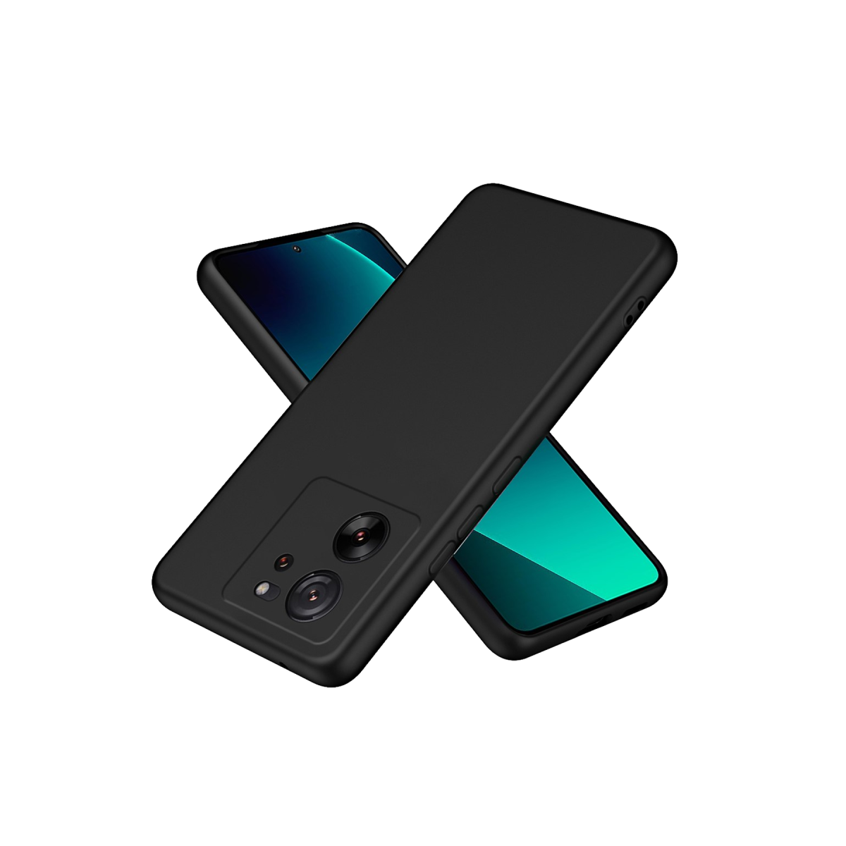 Xiaomi Mi 13T Pro Kılıf Nano içi Kadife Silikon - Siyah
