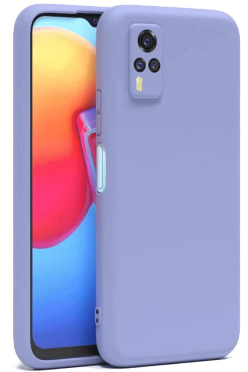 Vivo Y53S Uyumlu Kılıf Nano içi Kadife Silikon - Lila