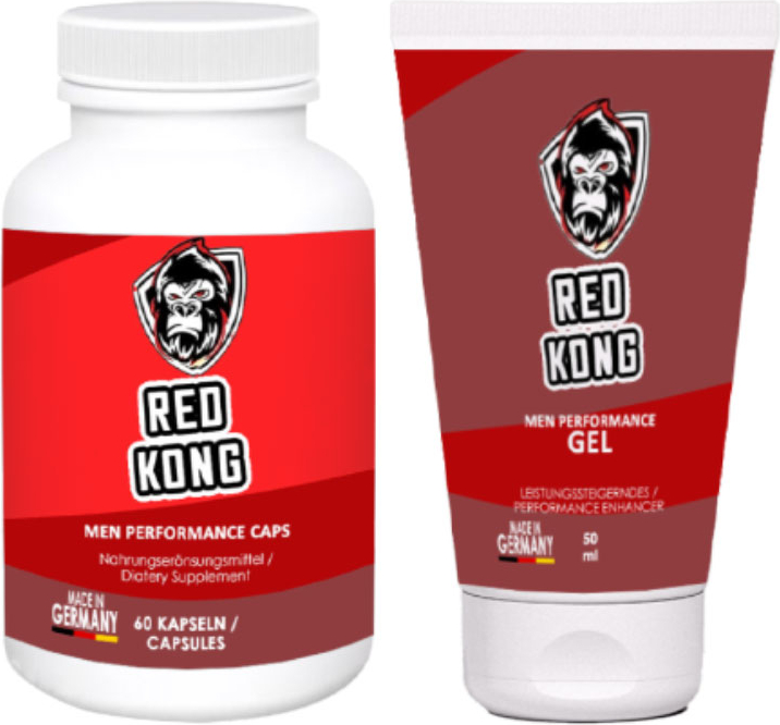 Red Kong Erkeklere Özel Set 60LI Kapsüler + Red Kong Gel Jel 50 ml