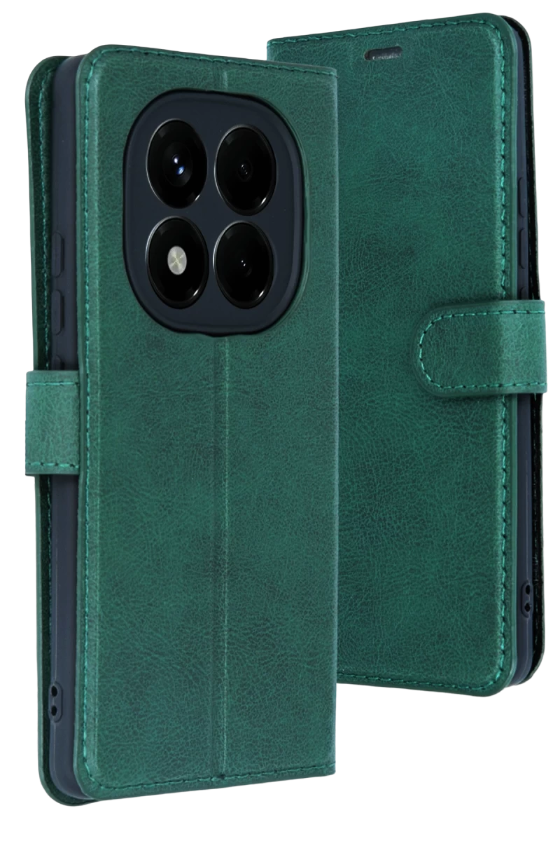 Xiaomi Redmi Note 15 Pro 4G Uyumlu Trend S Plus Kapaklı Kılıf - Yeşil