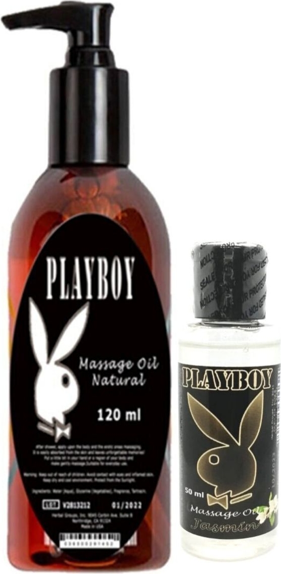 Playboy Aromaterapi Natural Massage Oil 120 ml + Jasmin Aromalı Massage Vücut Masaj Yağı 50 ml