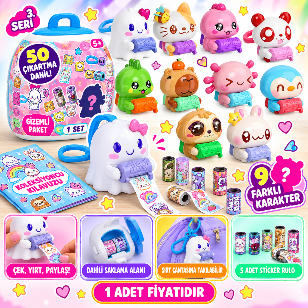 Seri 3 Sticki Mates Gizemli Paket (adet fiyatıdır)
