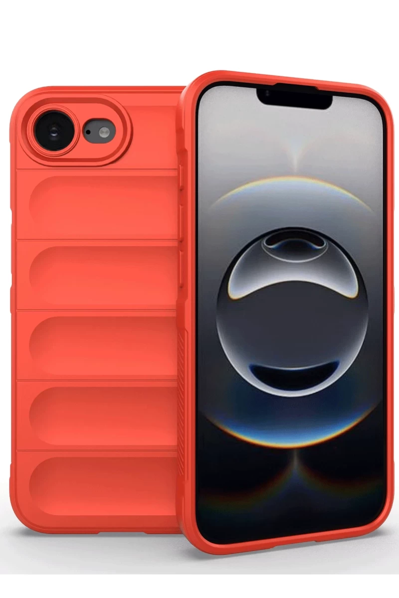 Apple iPhone 16E Uyumlu Kılıf Optimum Silikon - Kırmızı