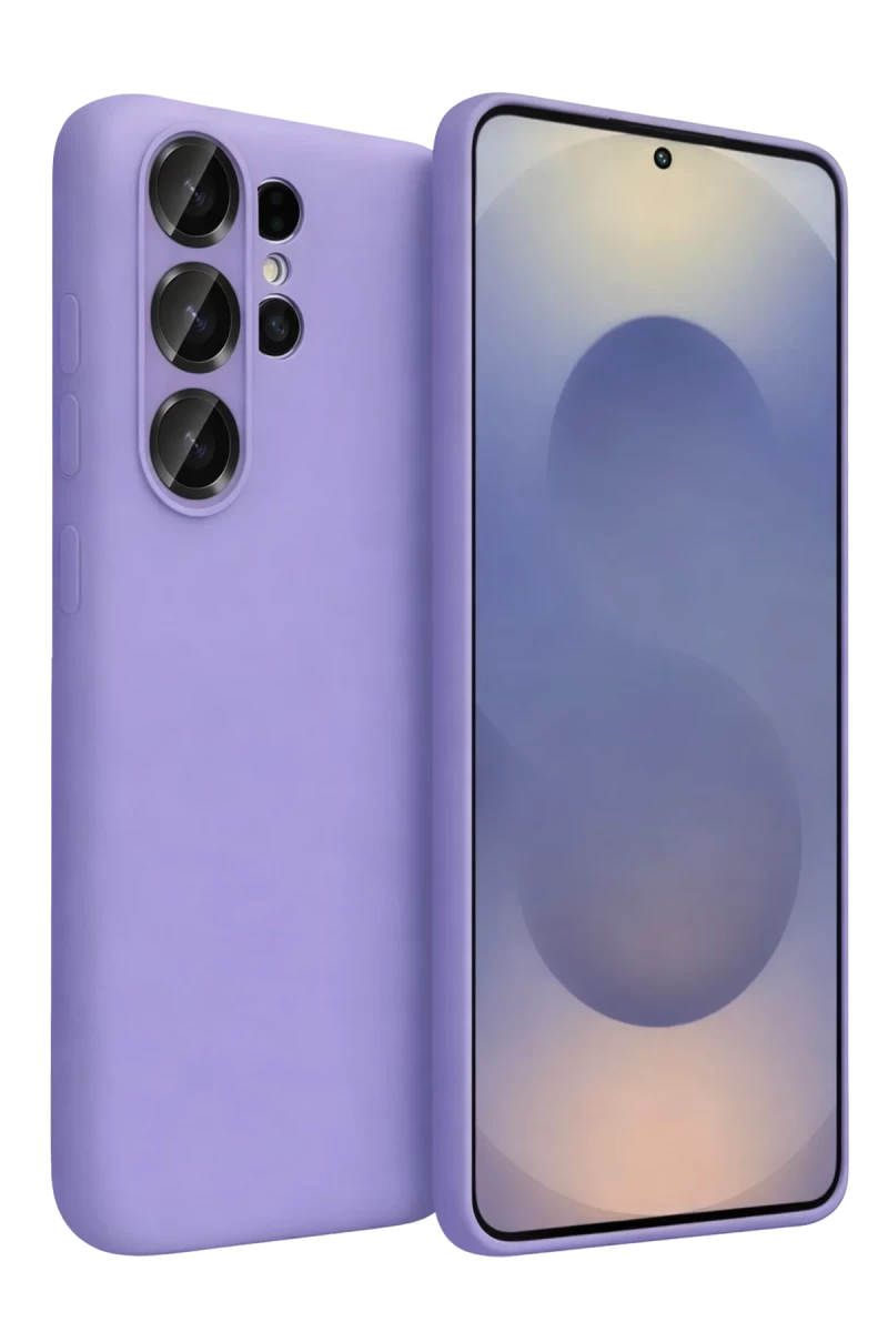 Samsung Galaxy S26 Ultra Uyumlu Nano içi Kadife Silikon - Lila