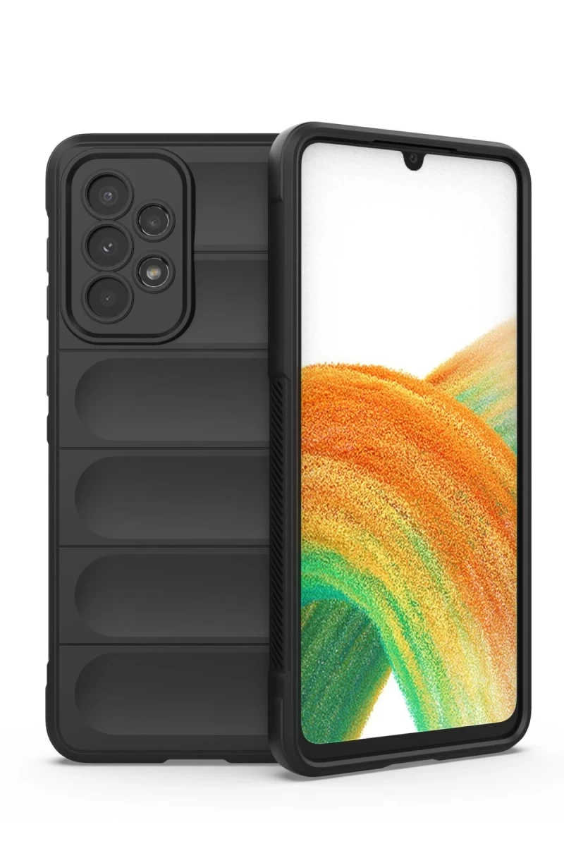 Samsung Galaxy A33 5G Uyumlu Kılıf Optimum Silikon - Siyah