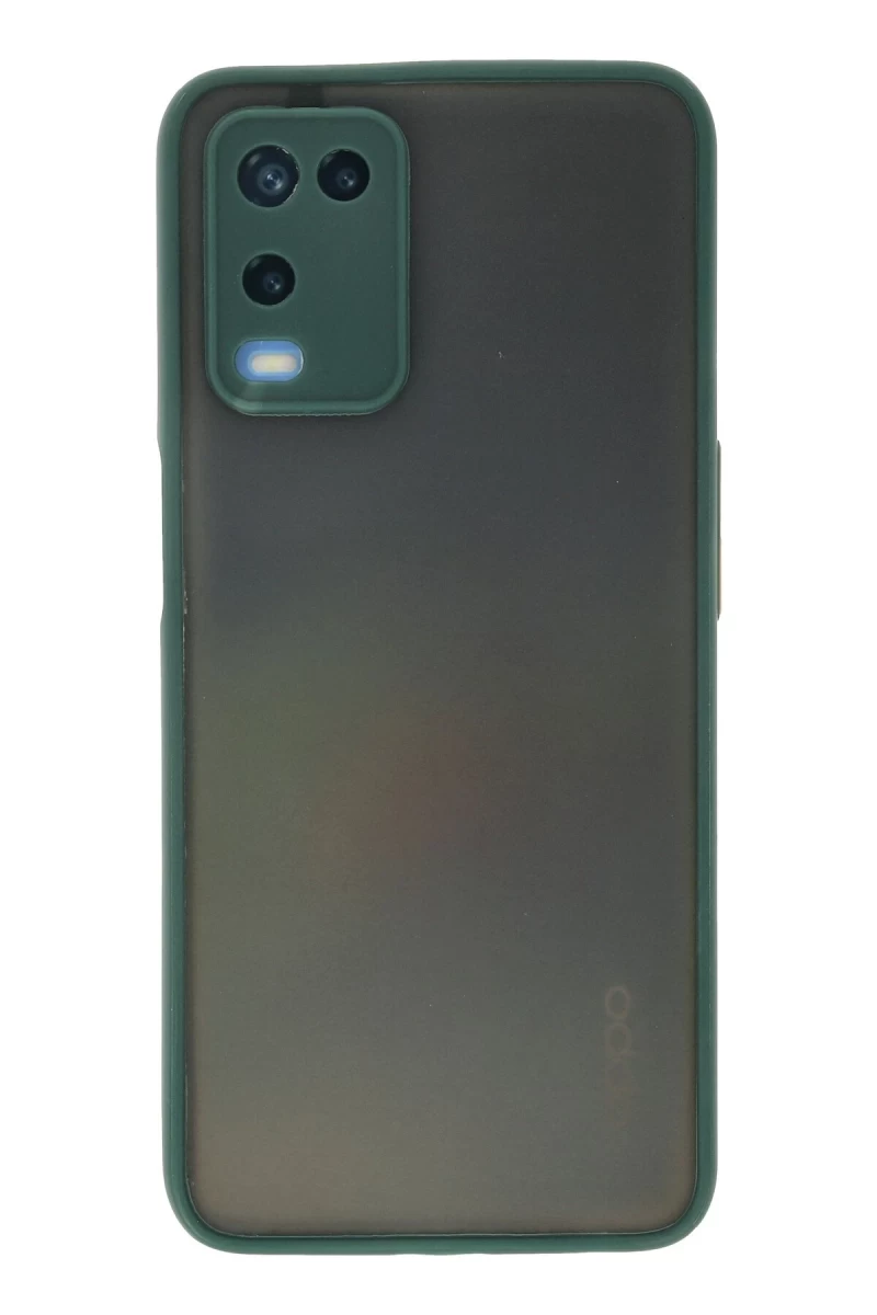 Oppo A54 4G Uyumlu Kılıf Montreal Silikon Kapak - Yeşil