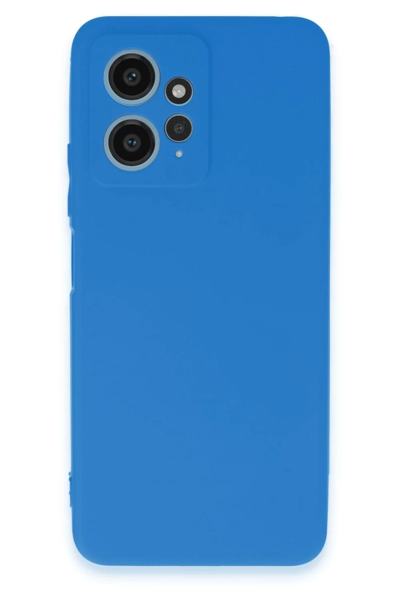 Xiaomi Redmi Note 12 4G Uyumlu Kılıf First Silikon - Mavi
