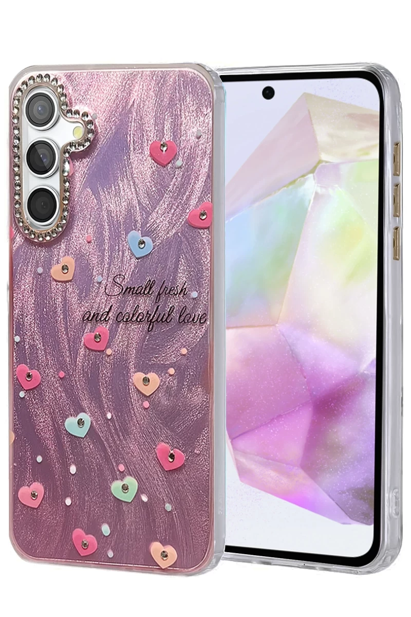 Samsung Galaxy A35 5G Uyumlu Kılıf Blade Aynalı Desenli Kapak - Desen 8