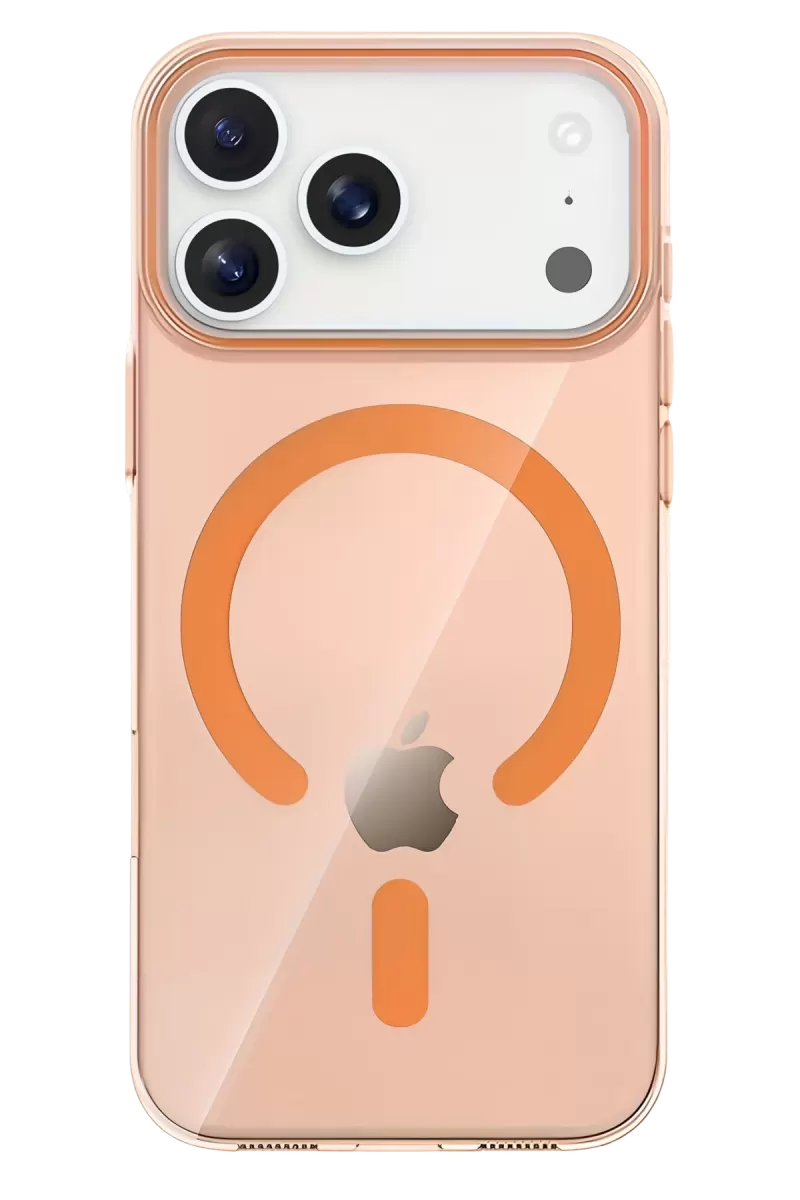Joko Apple iPhone 17 Pro Uyumlu PC Blank Magsafe Kapak - Turuncu