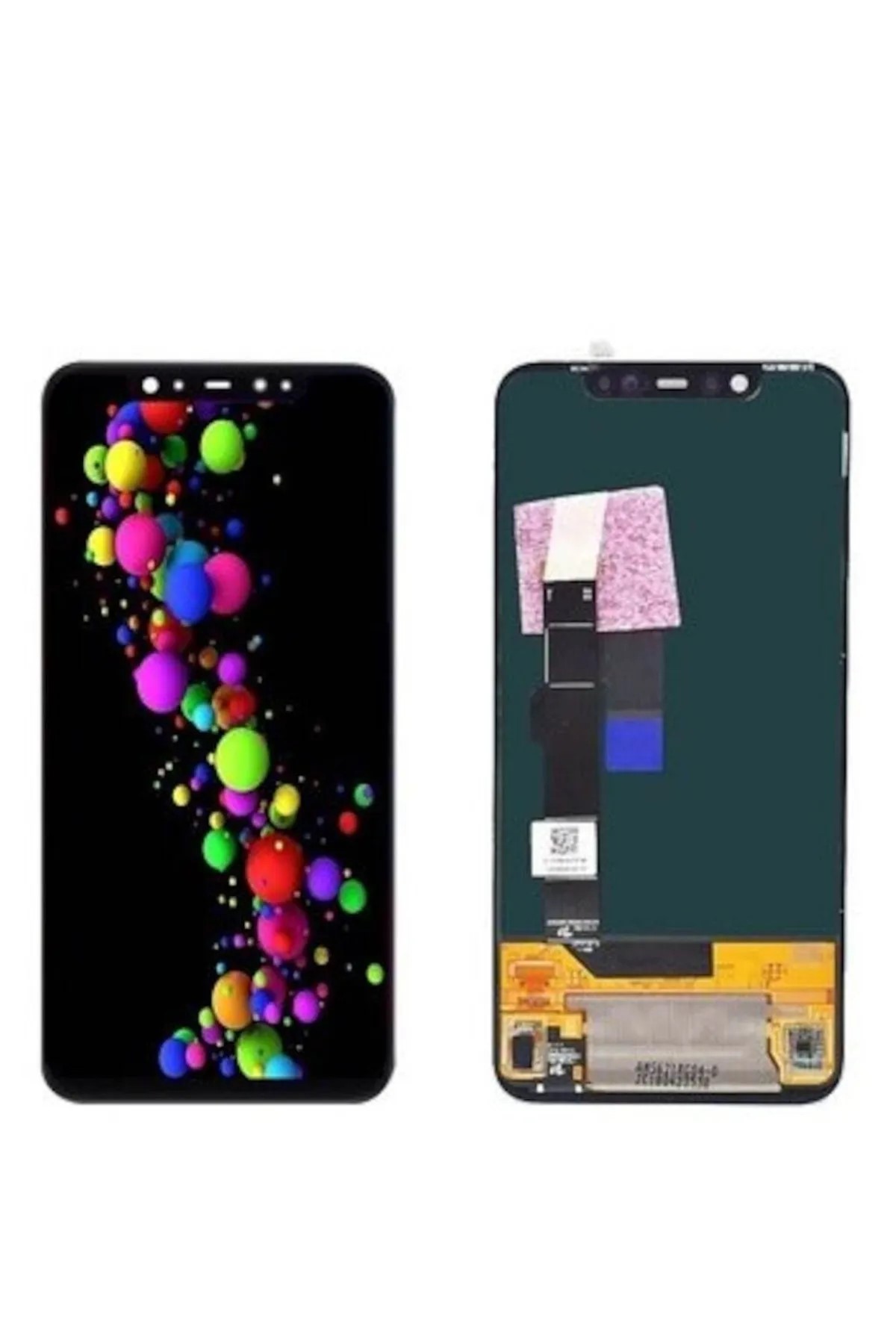 Mi 8 Uyumlu  Lcd Ekran Dokunmatik Siyah (Çıtasız)