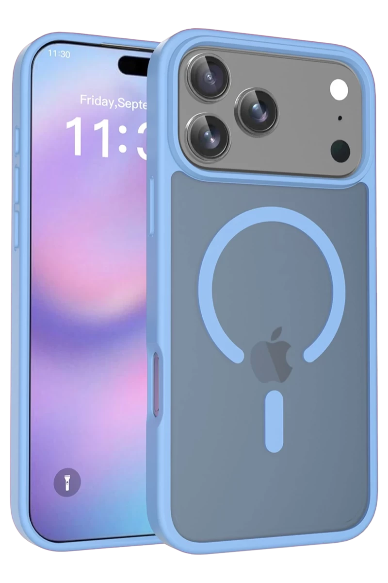 Joko Apple iPhone 17 Pro Uyumlu Jota Magsafe Kapak - Açık Mavi