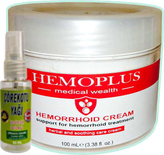 Hemoplus 100 ml Hemor.roidin Kremi + Çörek Otu Yağı Teskin Yağı 30 ml