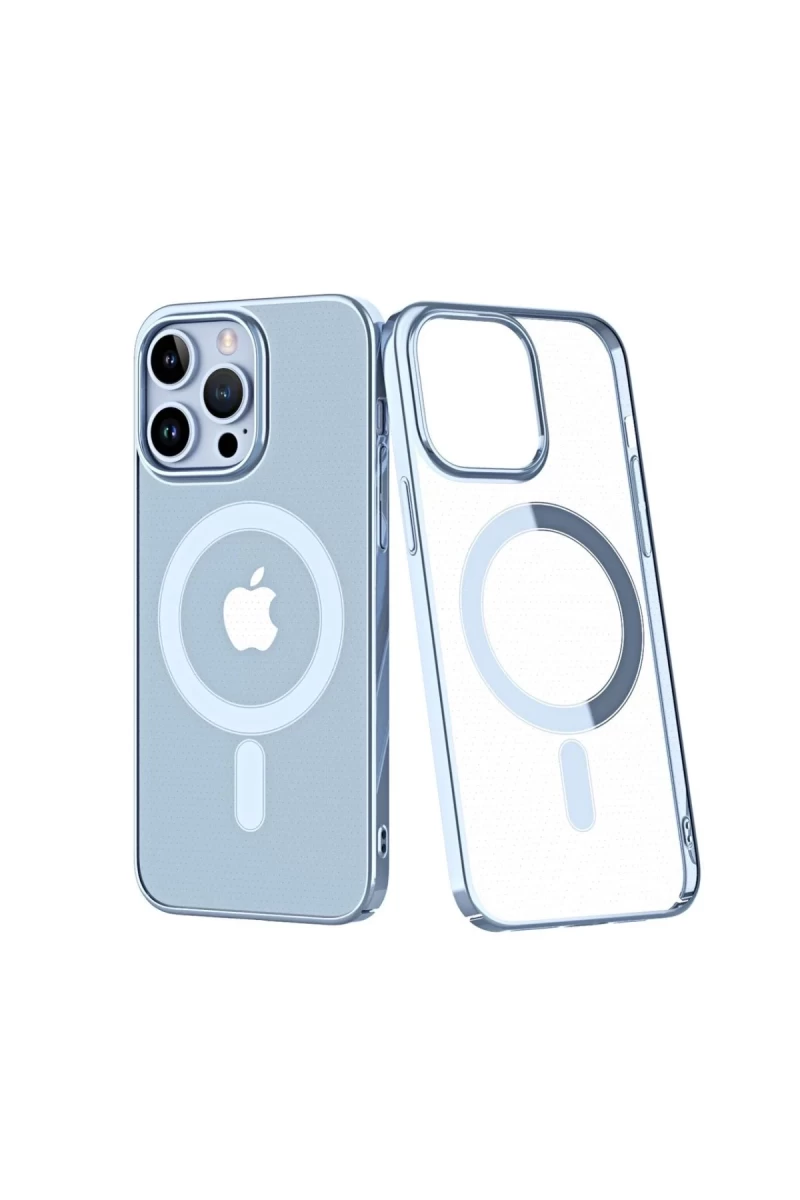 Apple iPhone 14 Pro Uyumlu Kılıf Element Magneticsafe Sert Kapak - Sierra Blue
