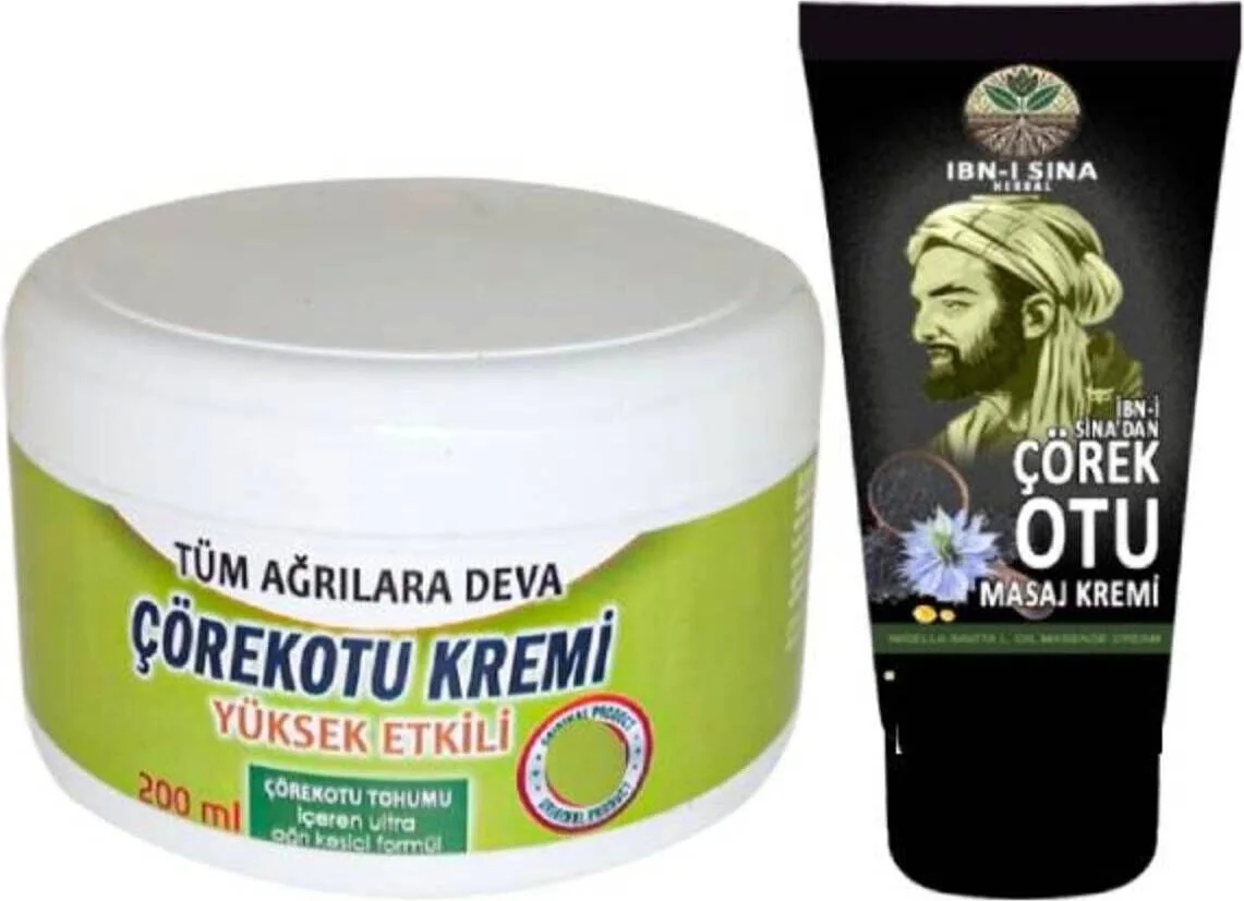 Süper Çörek Otu Bakım Kremi 200 ml + Ibni Sina Çörek Otu Kremi 50 ml