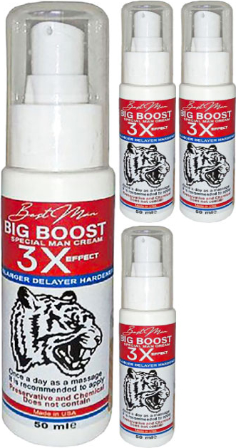 Bigboost Cream 4 Adet Erkek Uzun-Kalın-Sert- Bakım Kremi 50 ml