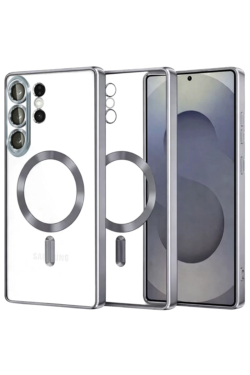 Samsung Galaxy S26 Ultra Uyumlu Kross Magneticsafe Kapak - Titan Gri