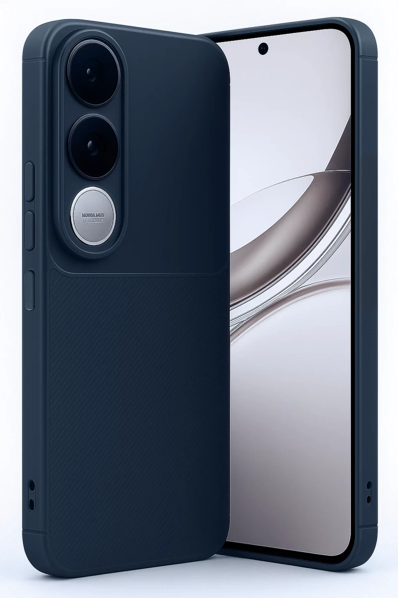 Vivo V50 Lite 4G Uyumlu Auto Focus Karbon Kapak - Lacivert