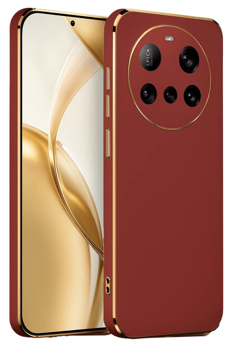 Xiaomi Mi 15 Ultra Uyumlu Kılıf Volet Silikon - Kırmızı