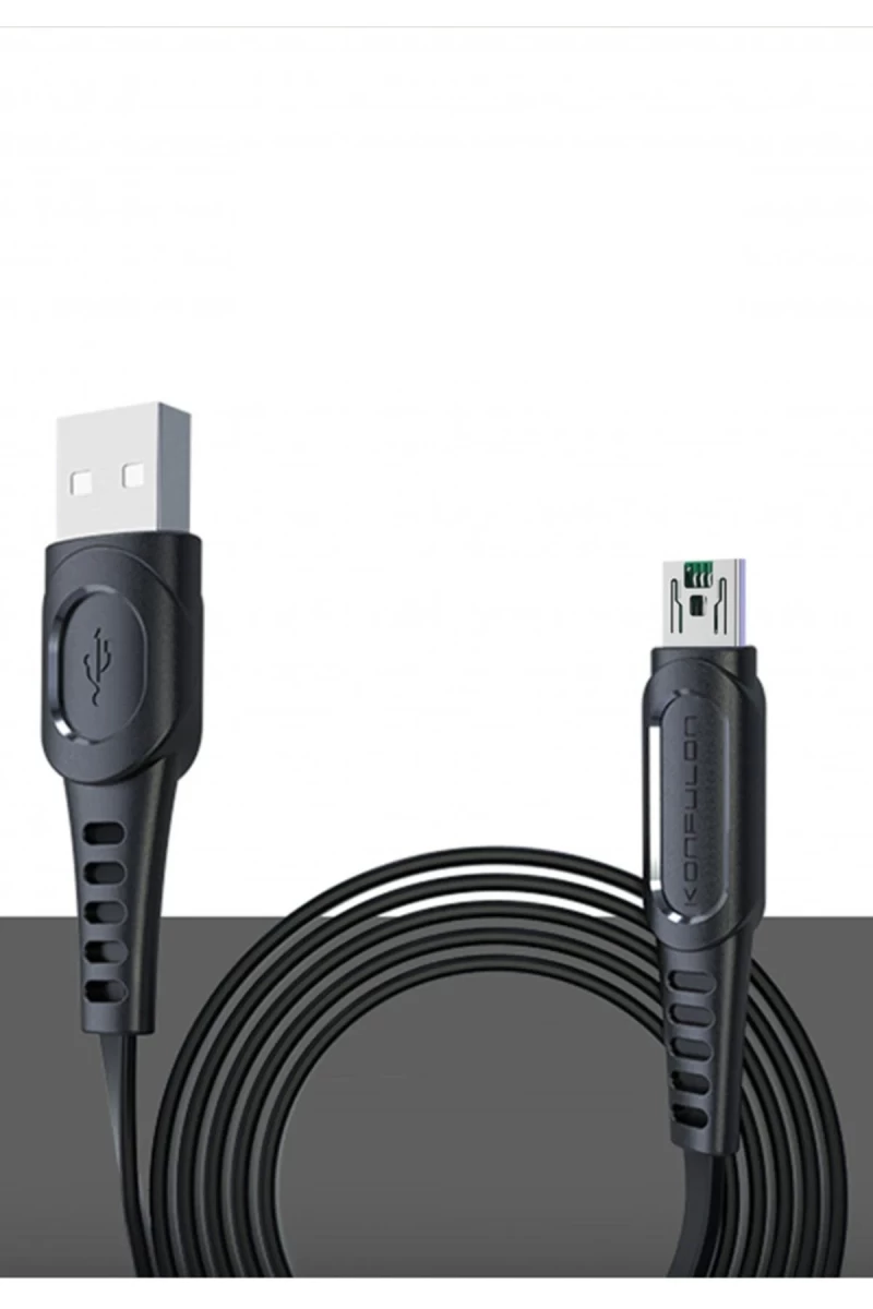 Konfulon DC24 Micro USB Kablo 1.2M 4A - Siyah