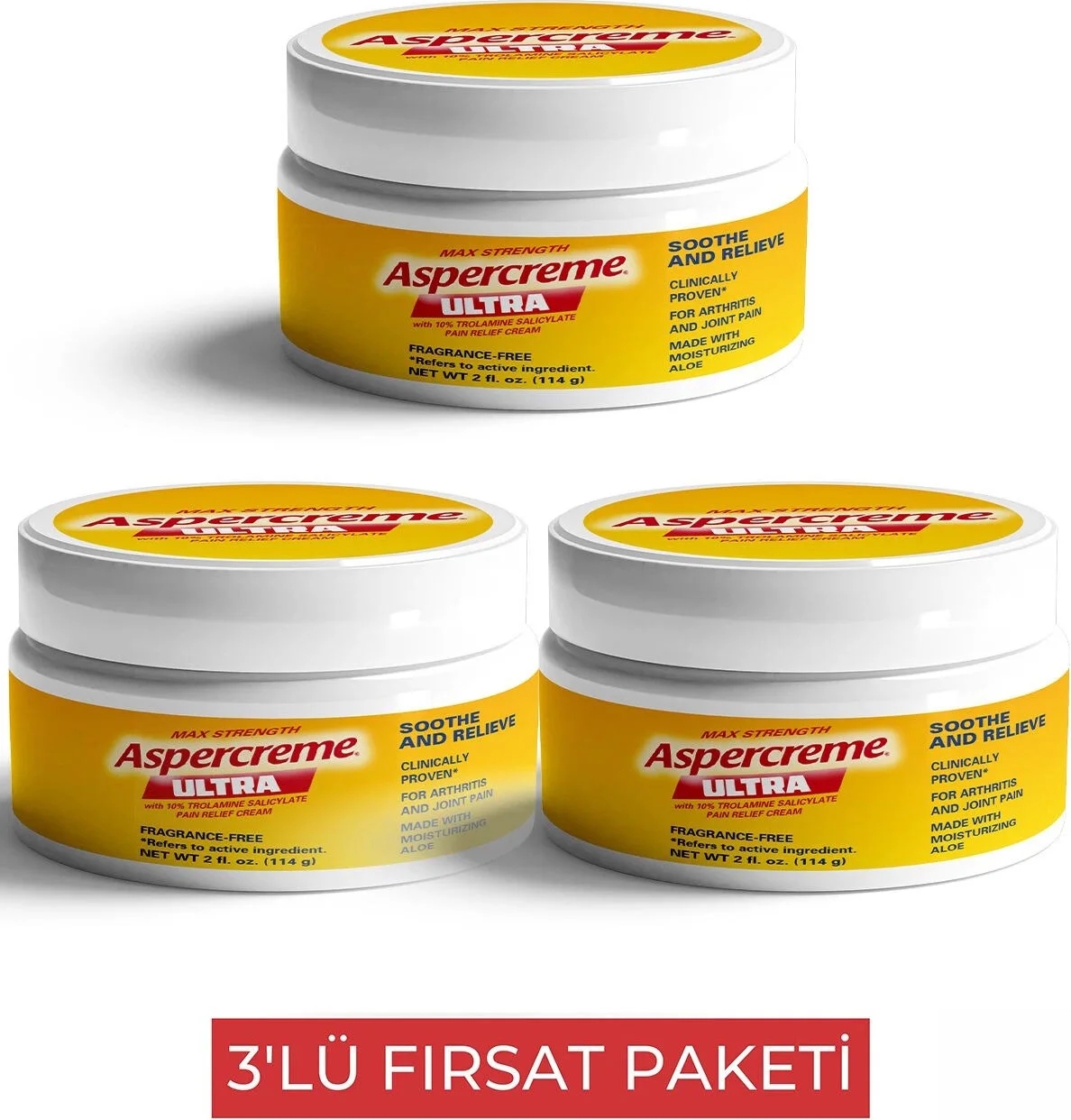 Süper Aspercreme Ultra Masaj Kremi 3 Adet