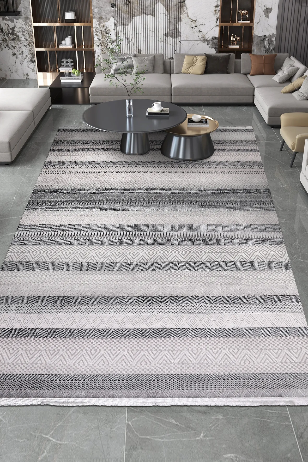 YoudayHomeCollection ROXSTONE Model Oturma Odası Halısı · EBAT: 160X400