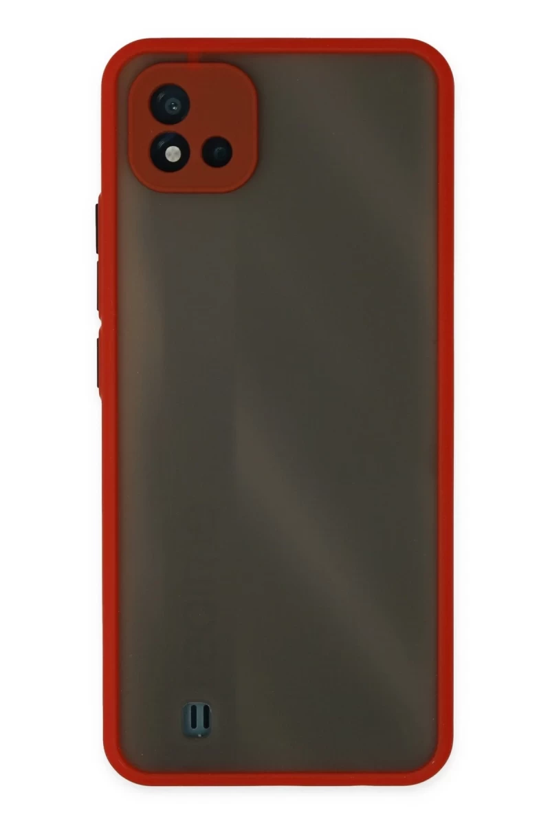 Realme C11 2021 Uyumlu Kılıf Montreal Silikon Kapak - Kırmızı
