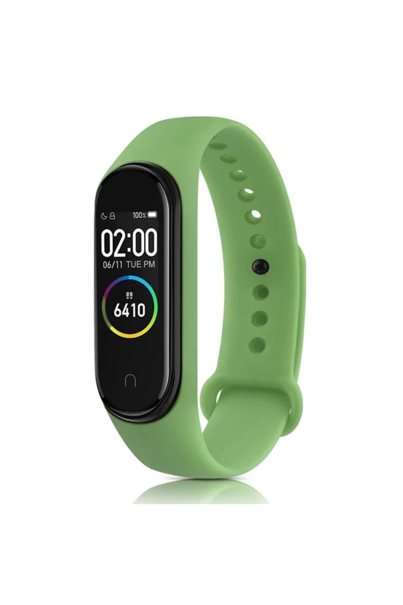 Xiaomi Mi Band 6 Uyumlu Klasik Kordon - Açık Yeşil