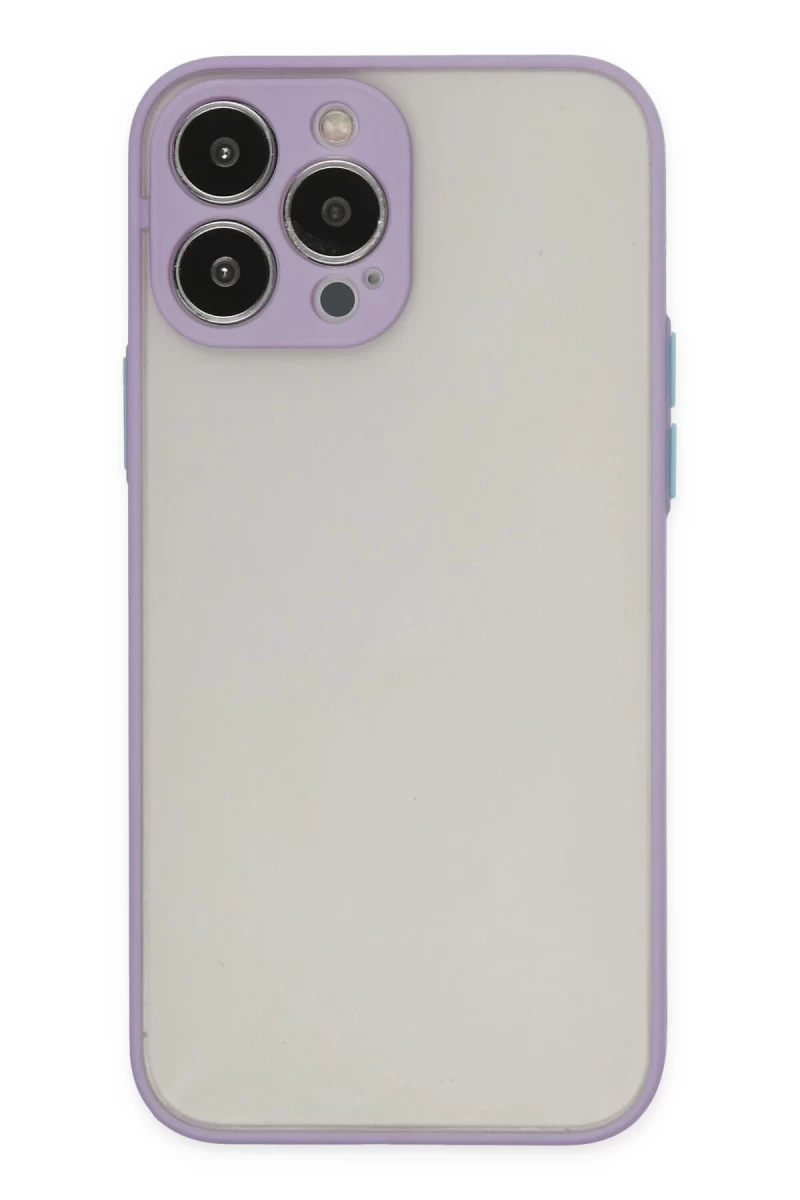 Apple iPhone 15 Pro Uyumlu Kılıf Montreal Silikon Kapak - Mor