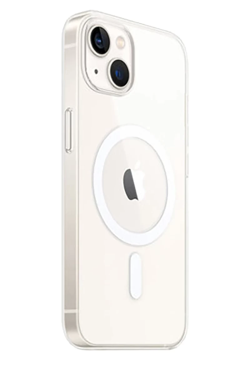 Apple iPhone 15 Plus Uyumlu Kılıf Magneticsafe Şeffaf Silikon - Şeffaf